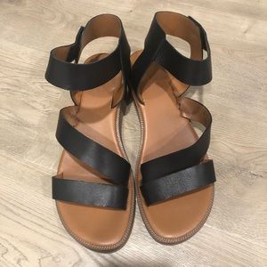 Black strappy sandals